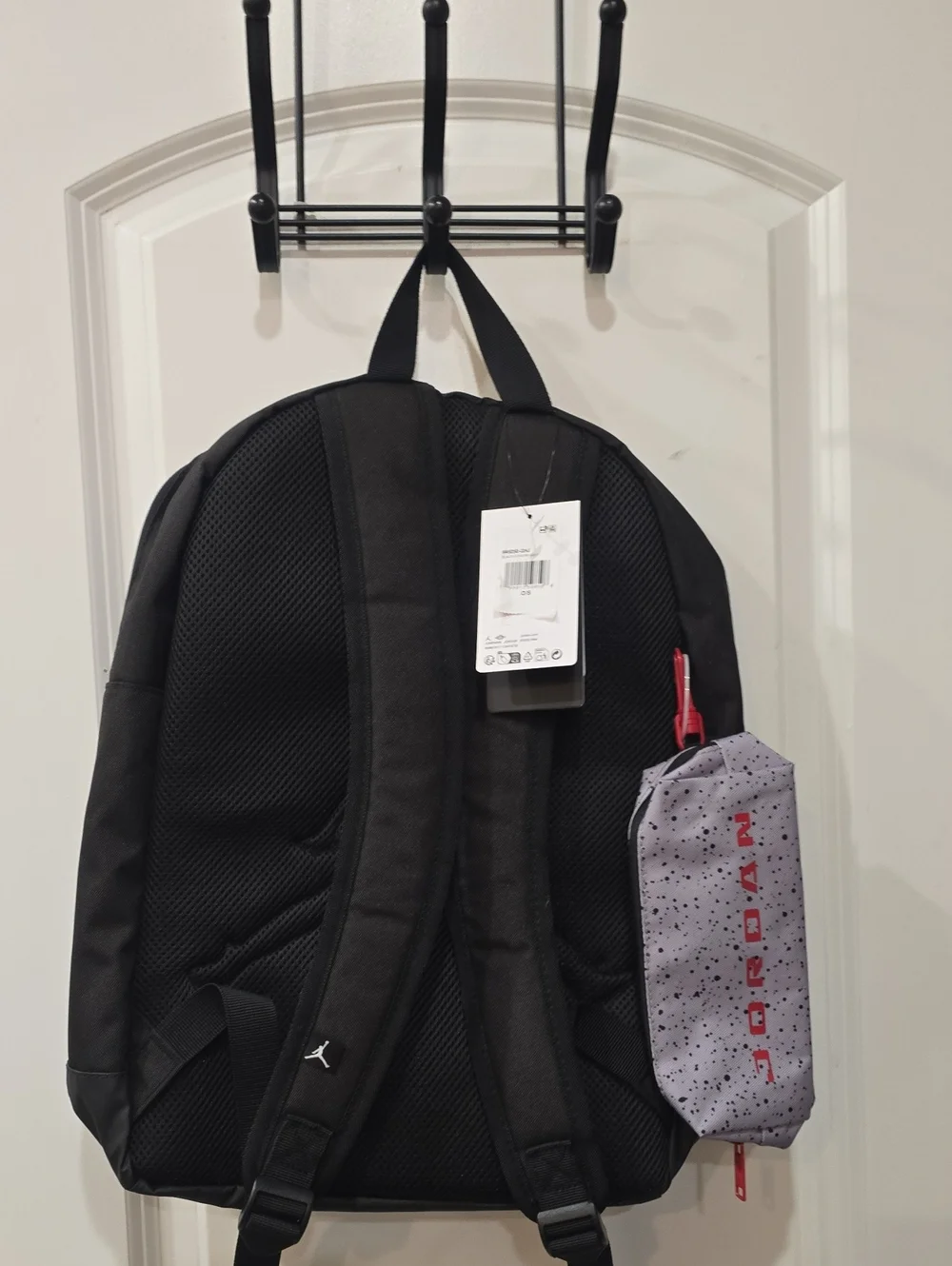Jordan Big Kids Raid Backpack 17L- Black/Cement Grey